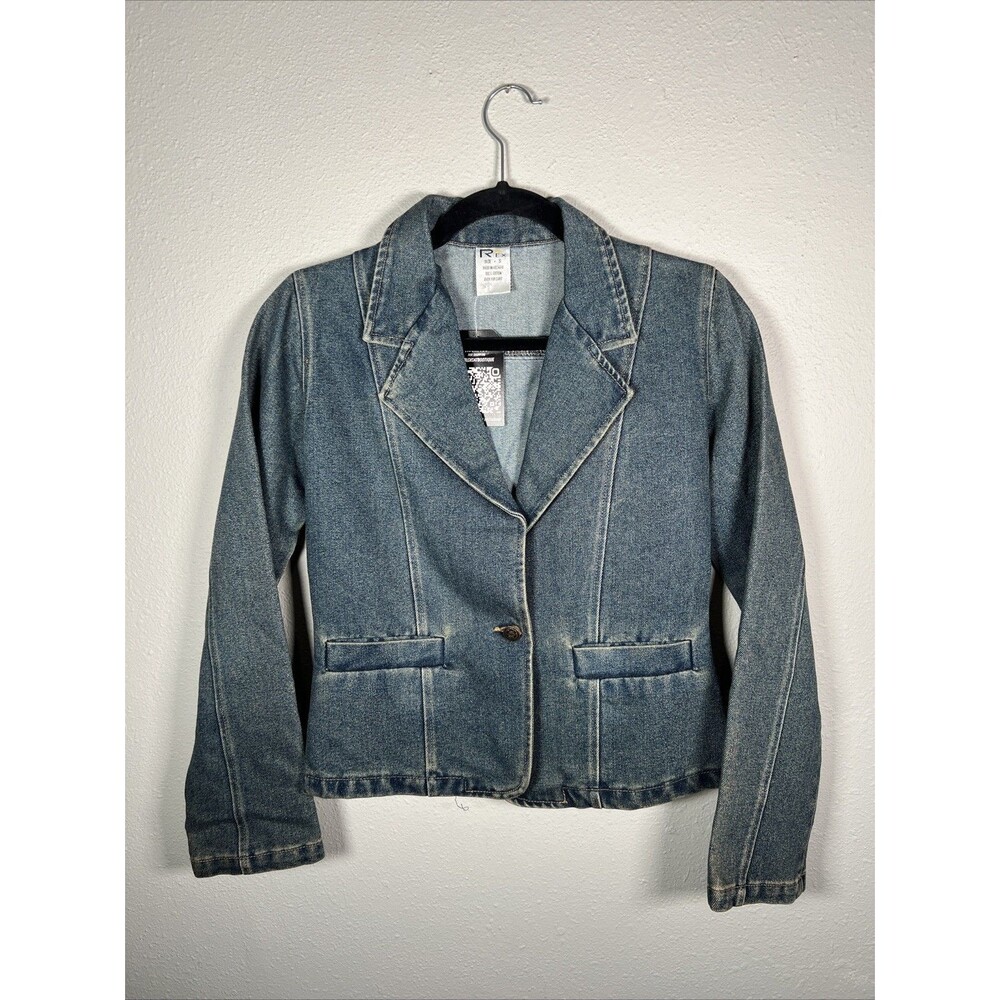 Women's Dark Denim Blazer #4